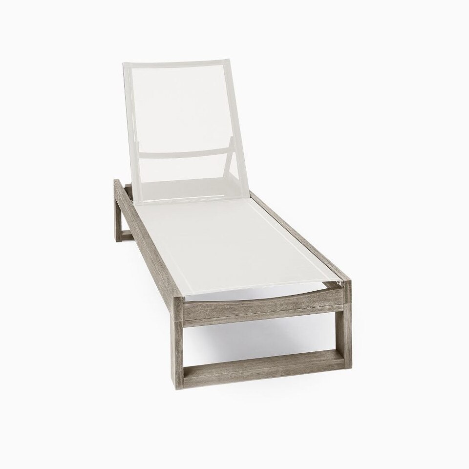 Portside Outdoor Textilene Lounger West Elm Australia